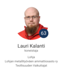 Teollisuusliiton Liittokokousvaalit 2023 ehdokas
Lauri Kalanti