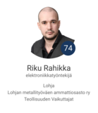 Teollisuusliiton Liittokokousvaalit 2023 ehdokas
Riku Rahikka